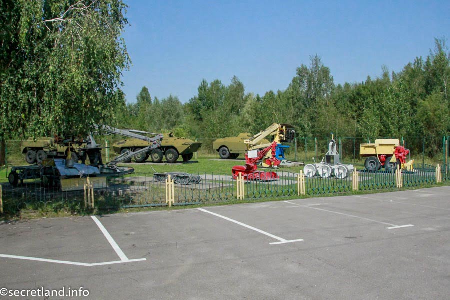 equipment exhibition in Chernobyl