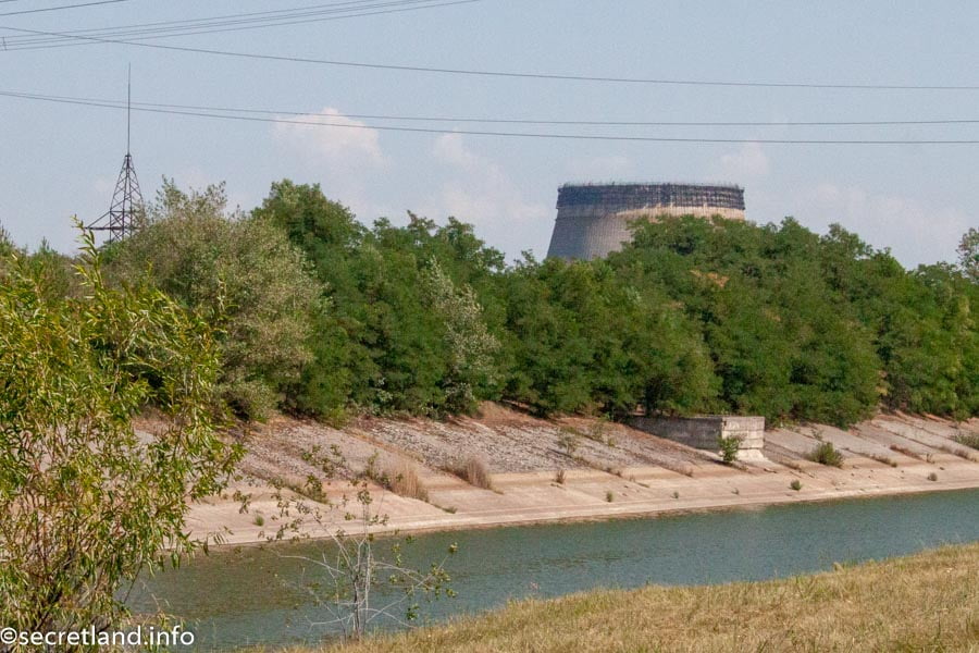 Cooling towers of the Chernobyl nuclear power plant