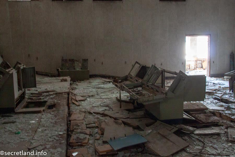 Control room of the Duga radar complex