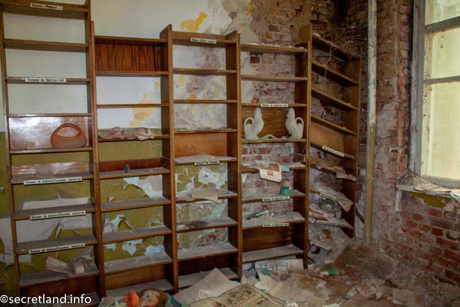 A room in an abandoned kindergarten