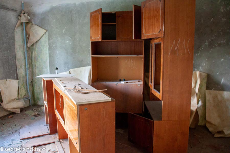 A room in an abandoned apartment in Pripyat