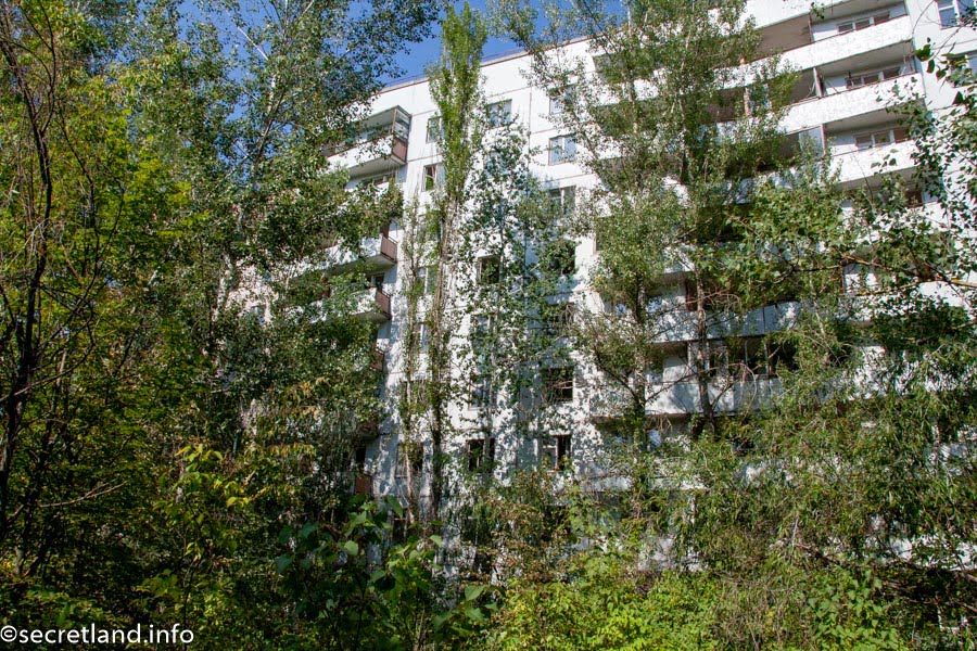 Abandoned houses in Pripyat
